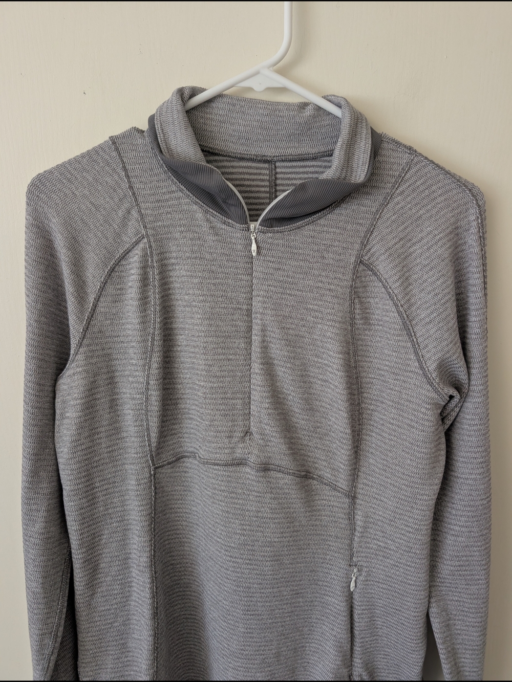 lululemon athletica Womens 10 Runderful 1/2 Zip Gray Activewear Running Outdoors - Picture 3 of 7